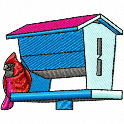 Bird Houses Embroidery Design 10 Bird Houses Embroidery Design 10